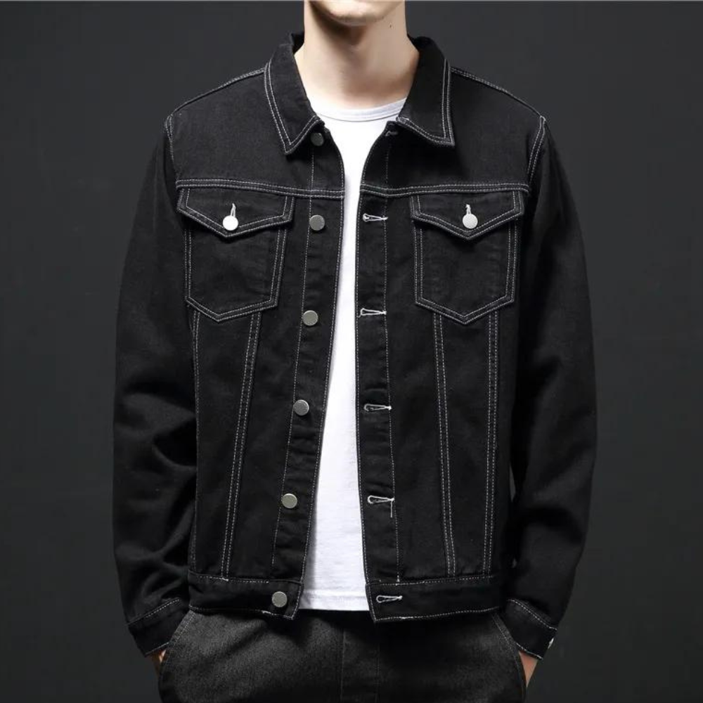 Darcio - Stylische Denim-Winterjacke für Männer mit trendigem Flair
