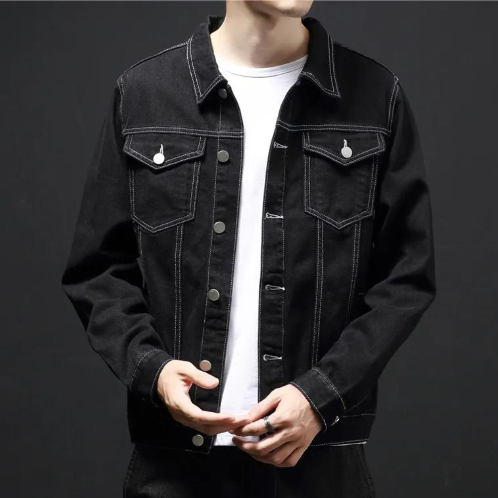 Darcio - Stylische Denim-Winterjacke für Männer mit trendigem Flair