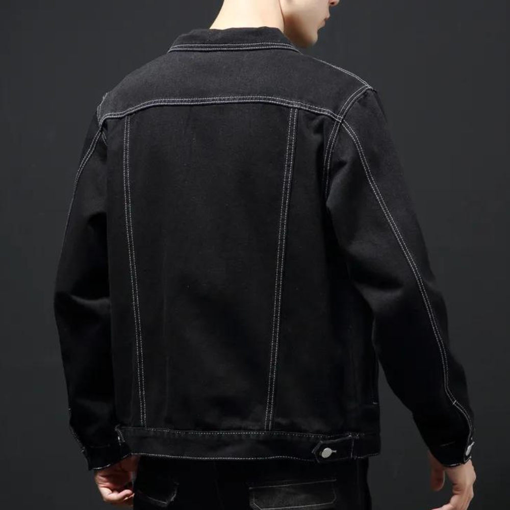 Darcio - Stylische Denim-Winterjacke für Männer mit trendigem Flair