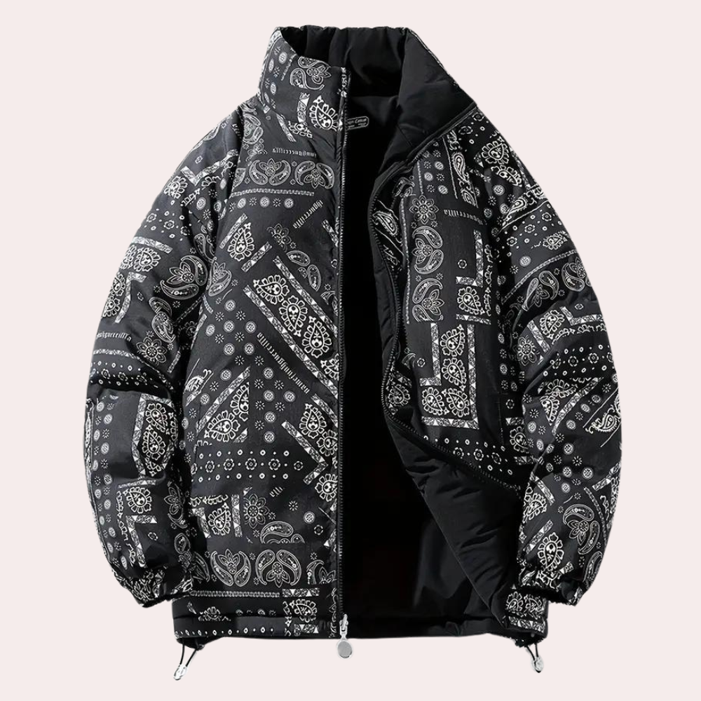 Maslen - Elegante Herren-Wendejacke mit schickem Paisley-Motiv