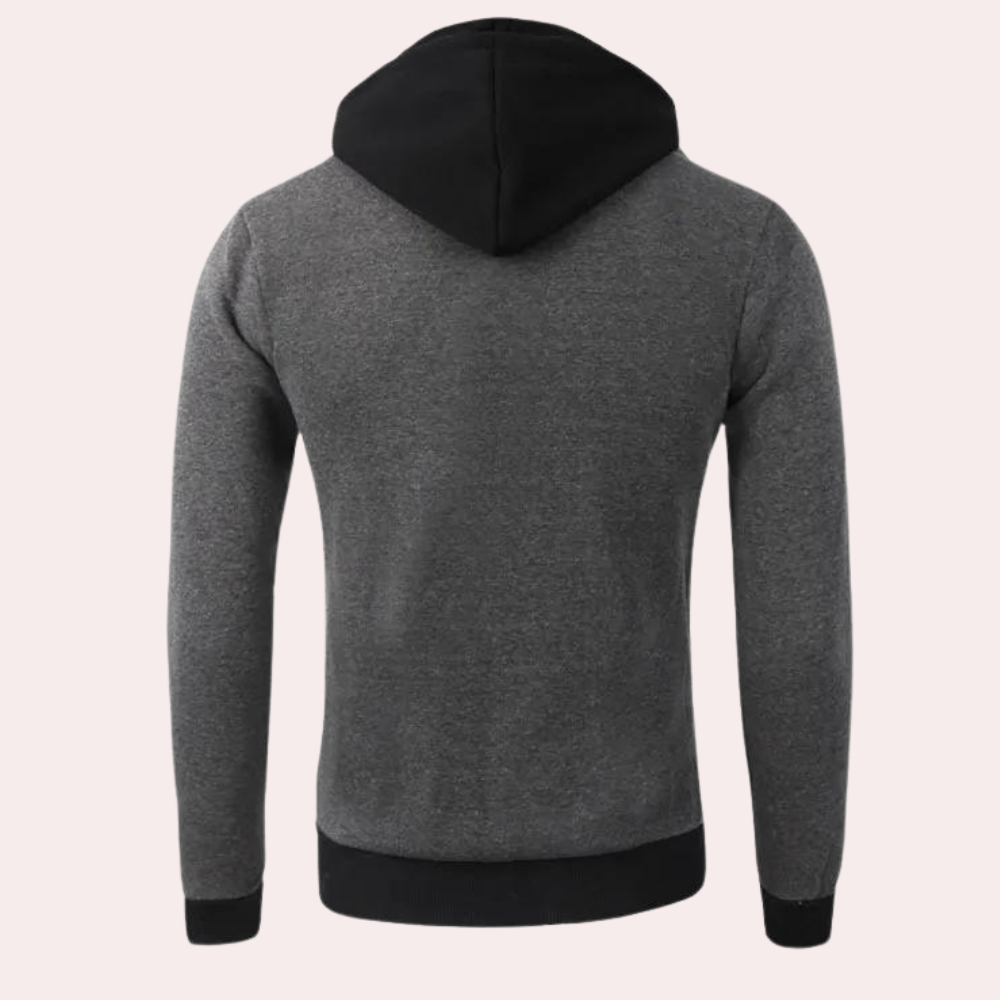 Gaspar - Trendiger Sport-Hoodie für Männer mit Reißverschluss