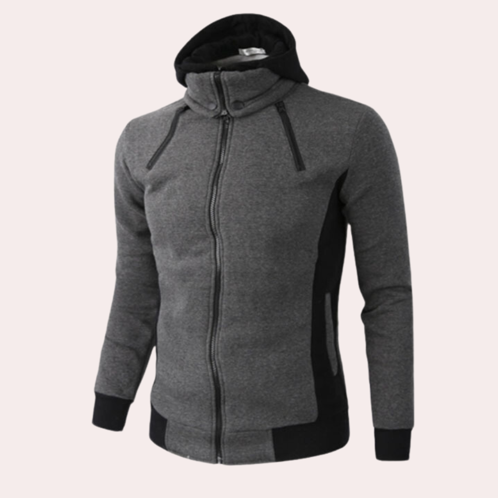 Gaspar - Trendiger Sport-Hoodie für Männer mit Reißverschluss