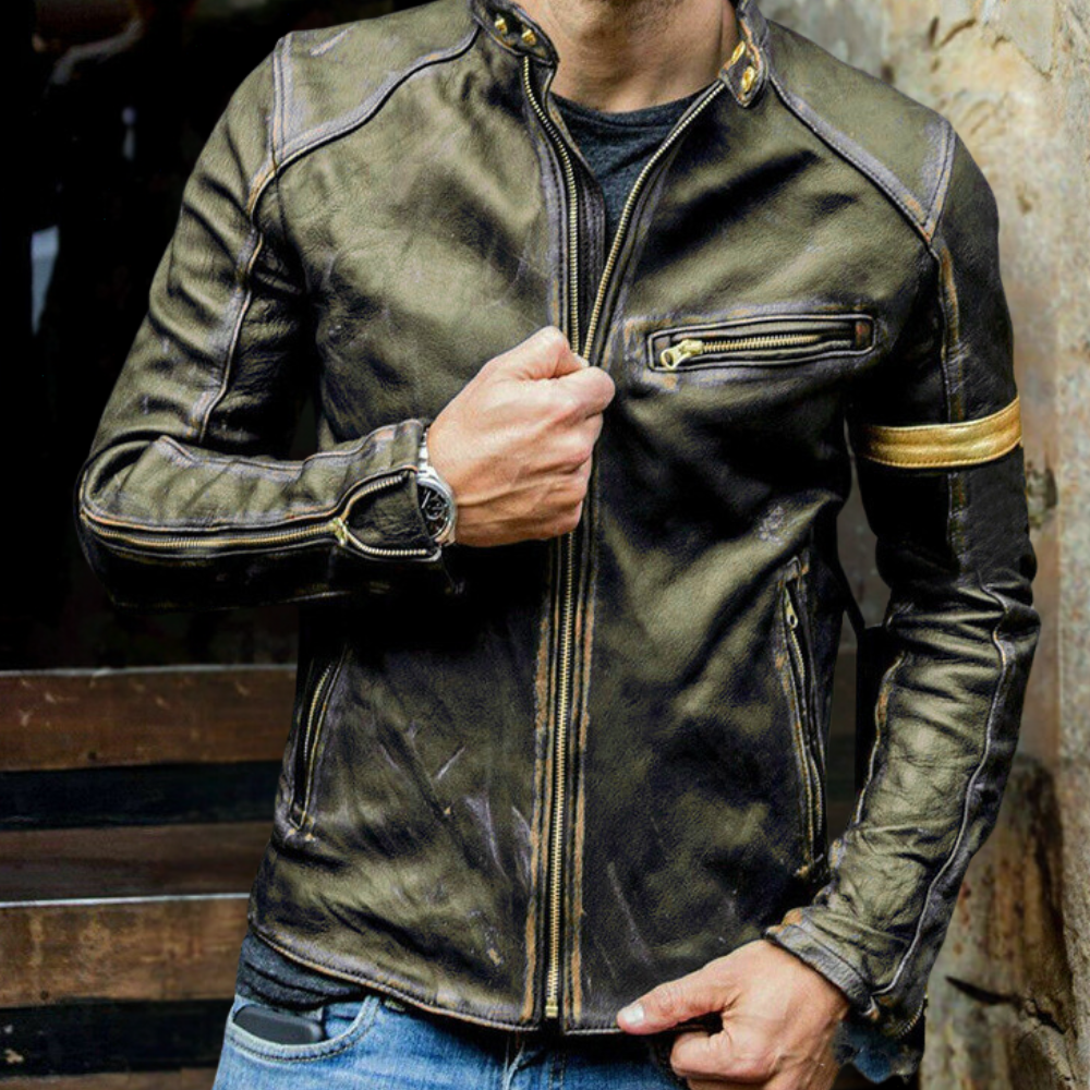 Elegante Herrenjacke mit Reißverschluss - Baltasar Stylish Outfit