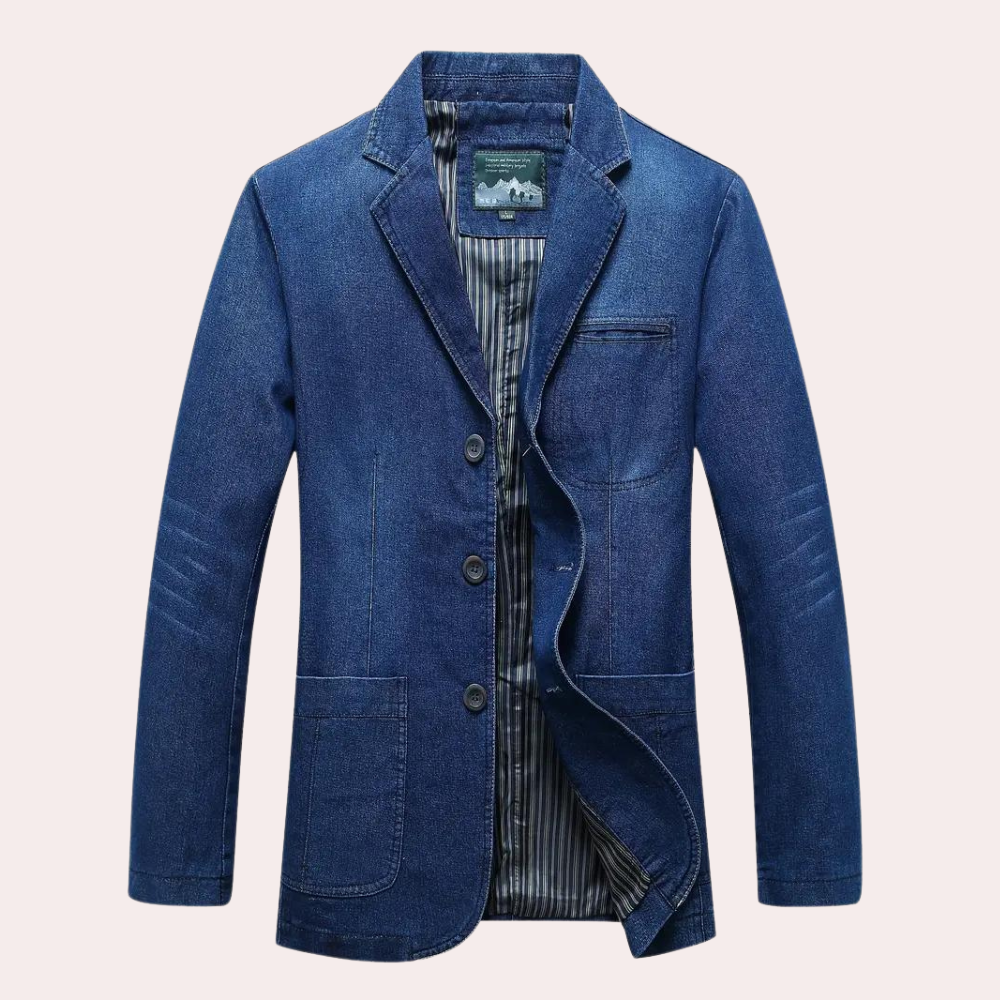 LOGAN - Stilvoller klassischer Denim-Blazer für den modernen Mann