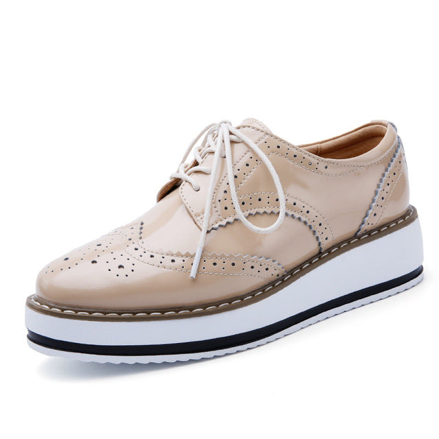 Doris | Orthopädische Schnürschuhe für Damen mit dicker Sohle | Stilvoll & bequem