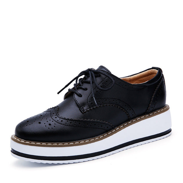Doris | Orthopädische Schnürschuhe für Damen mit dicker Sohle | Stilvoll & bequem
