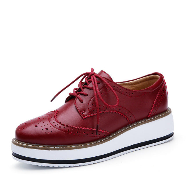 Doris | Orthopädische Schnürschuhe für Damen mit dicker Sohle | Stilvoll & bequem