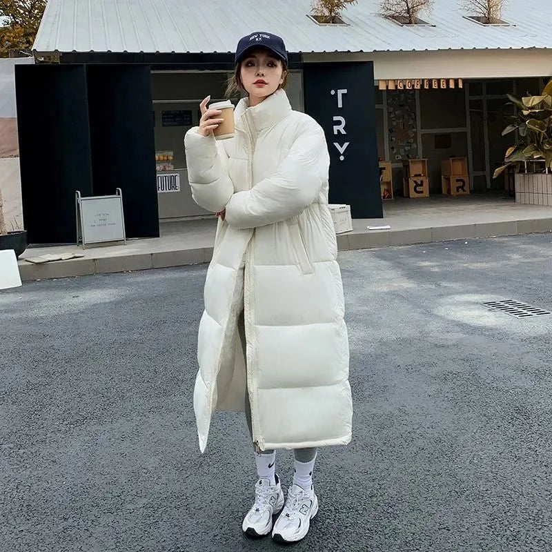 Wolf | Neue Baumwolle gepolsterte Jacke weibliche koreanische große