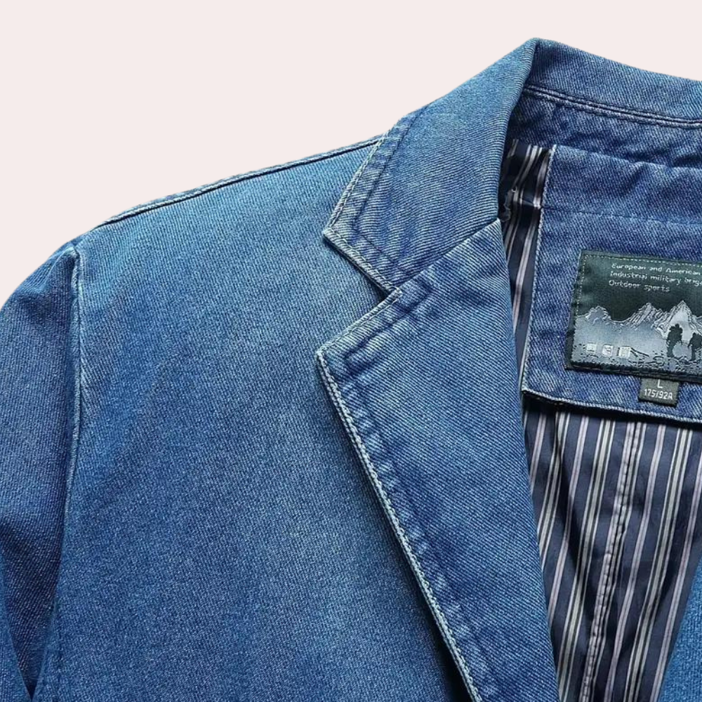LOGAN - Stilvoller klassischer Denim-Blazer für den modernen Mann