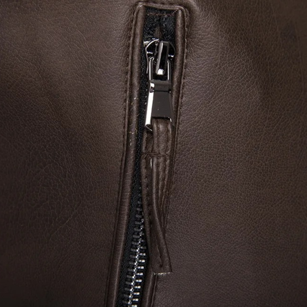 MARCUS - Stilvolle klassische Bikerjacke für den modernen Mann