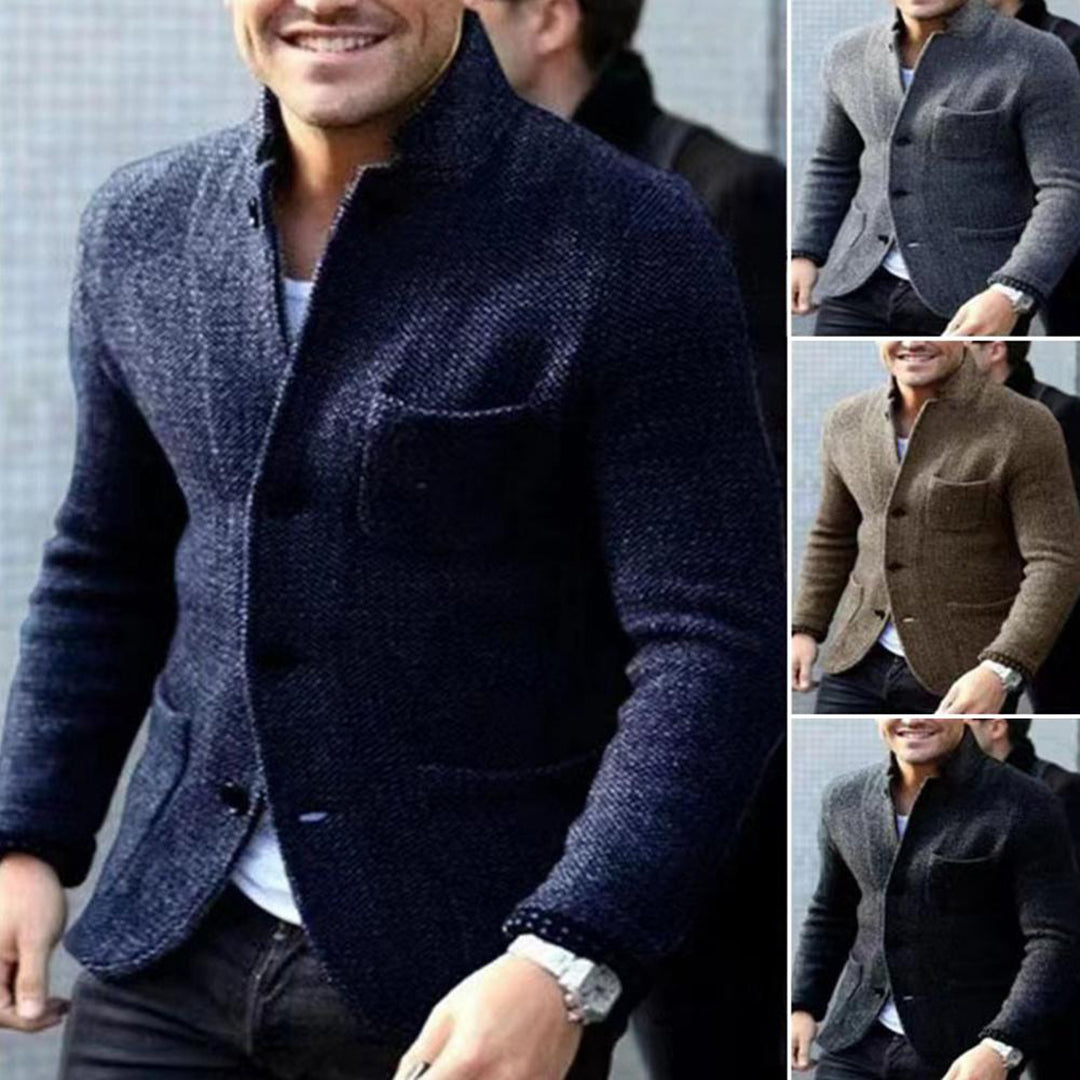 JAXON - Stilvolle Strickjacke mit Knöpfen für den modernen Mann