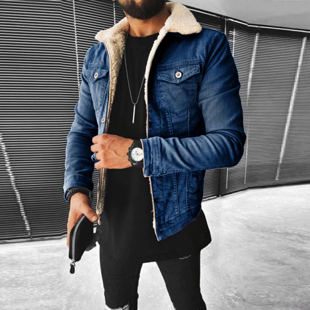 Stylische Leo-Jeansjacke für Männer