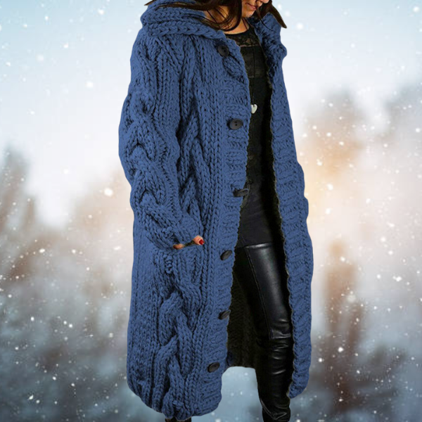Lasandra | Luxuriöser Komfort Dicke gewebte Damen Strickjacke