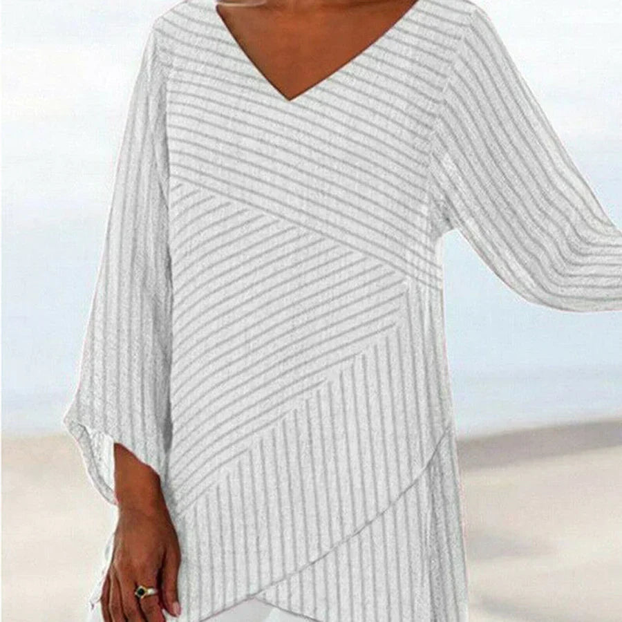 Bluse mit Vintage-Streifen - Naia