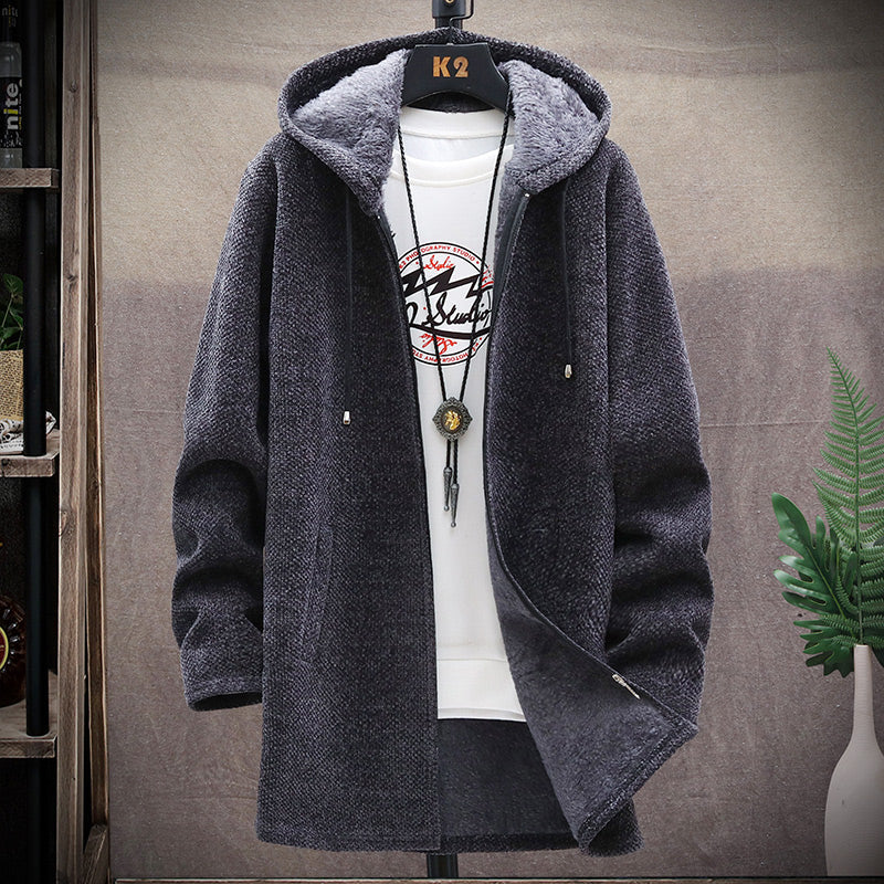 Koras | Warmer Kapuzenpullover mit Reißverschluss