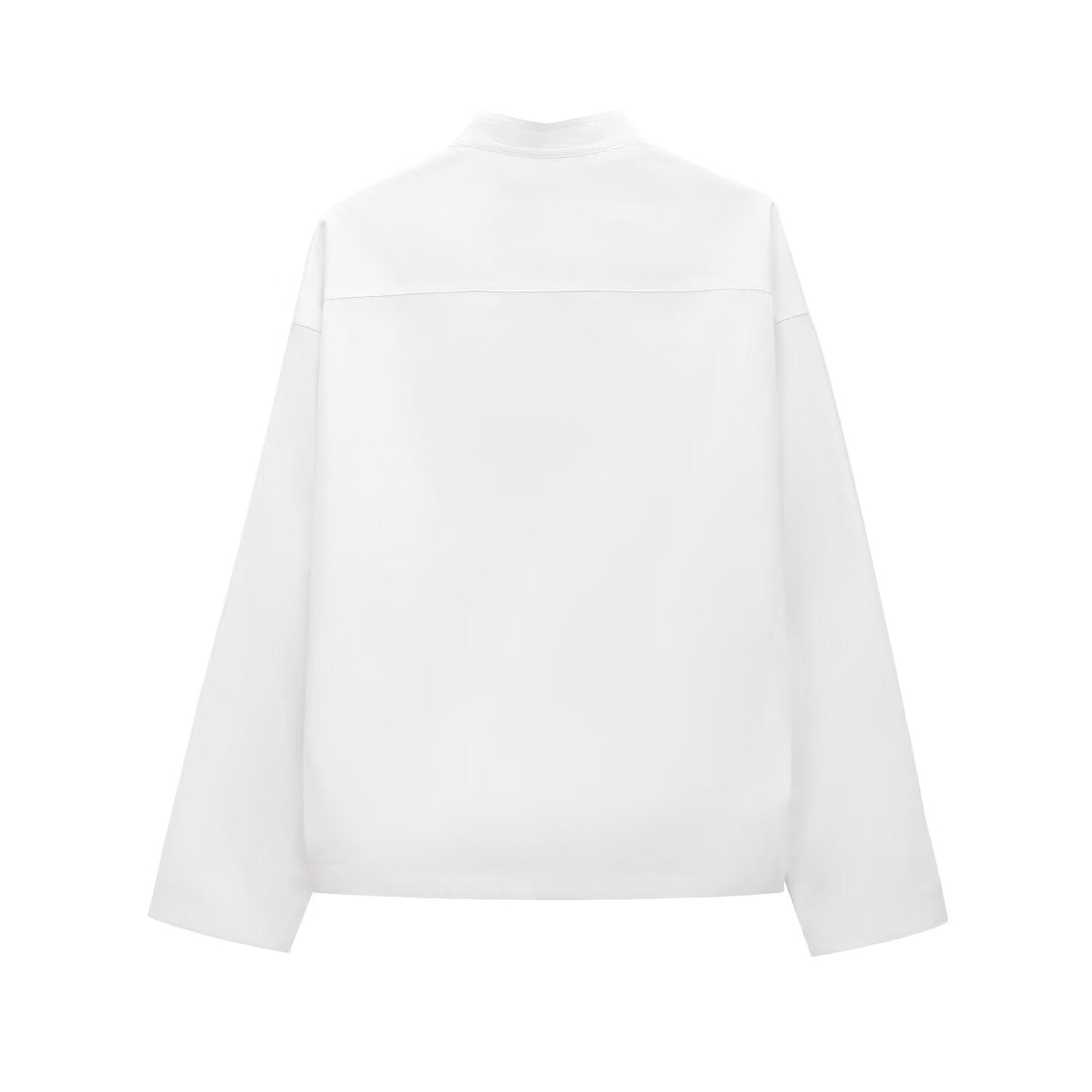 Fudus | Modischer Stehkragen Langarmshirt Top