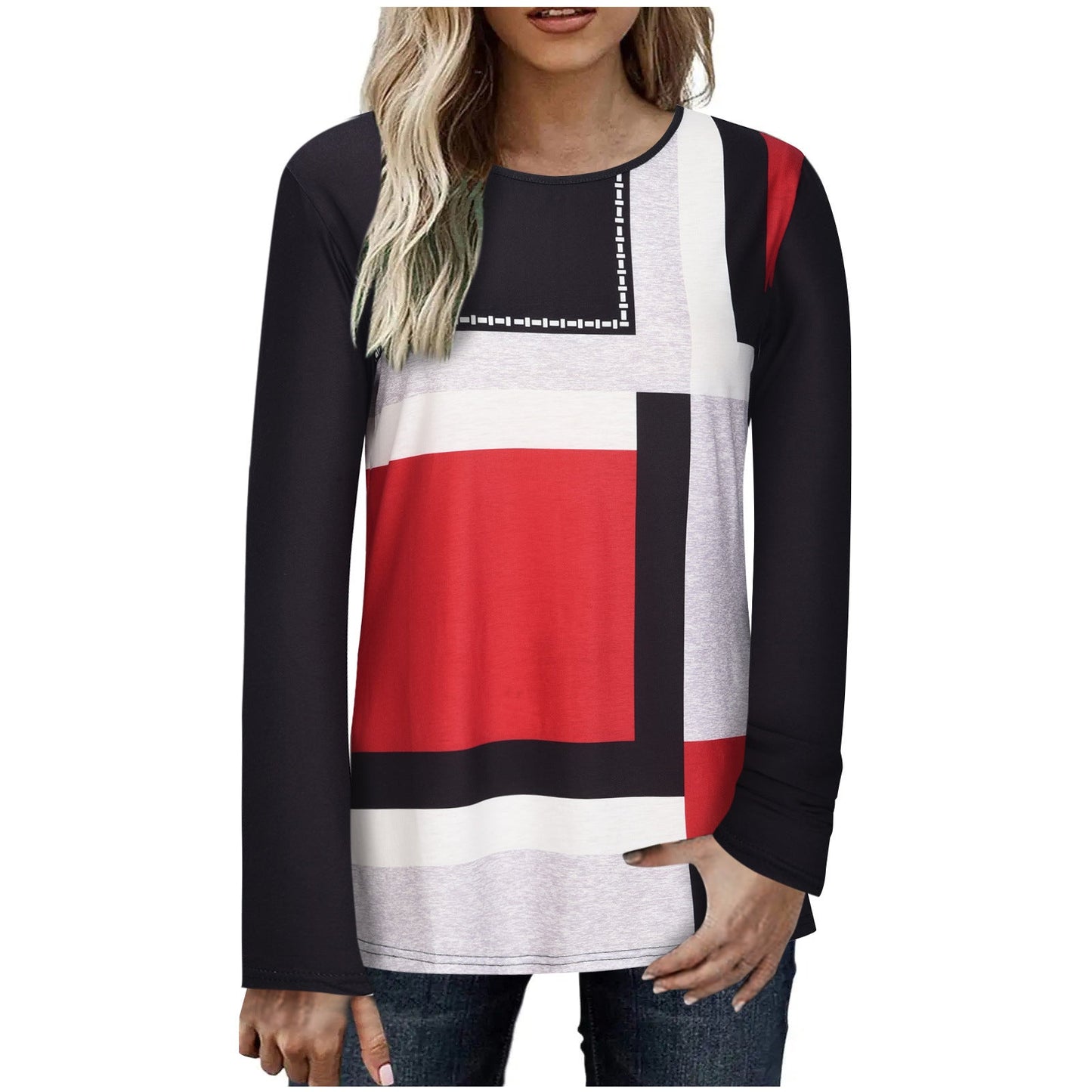 Fudus | Elegante Printmode Langarm-Tee