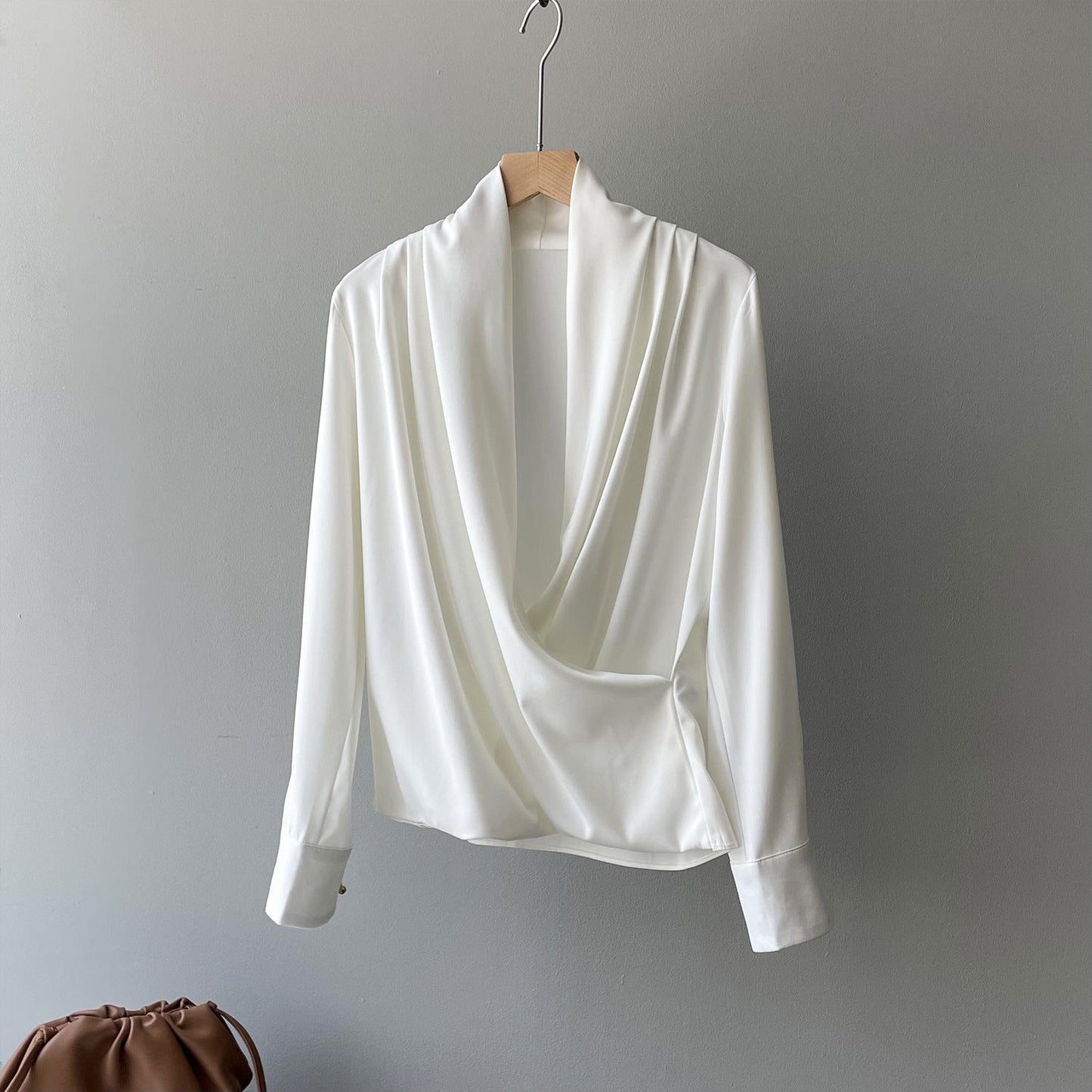 Fudus | V-ausschnitt Damen Langarmshirt