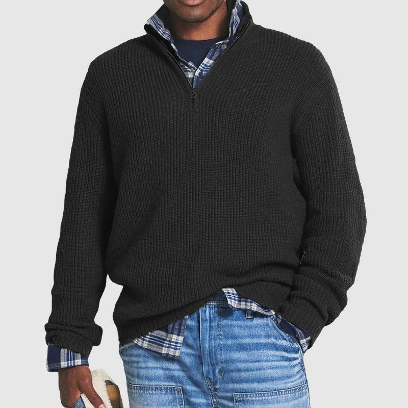 Jérôme™ - Zipper-Pullover aus Baumwolle