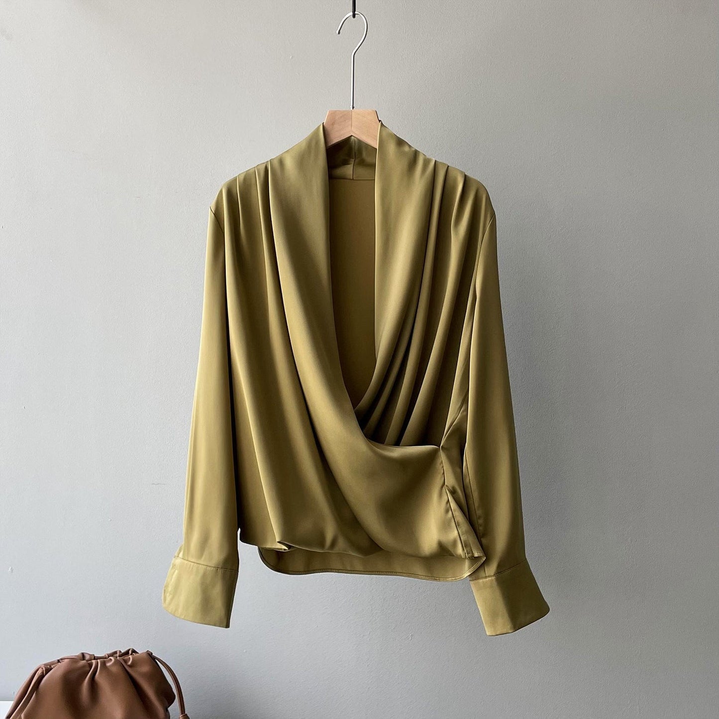 Fudus | V-ausschnitt Damen Langarmshirt