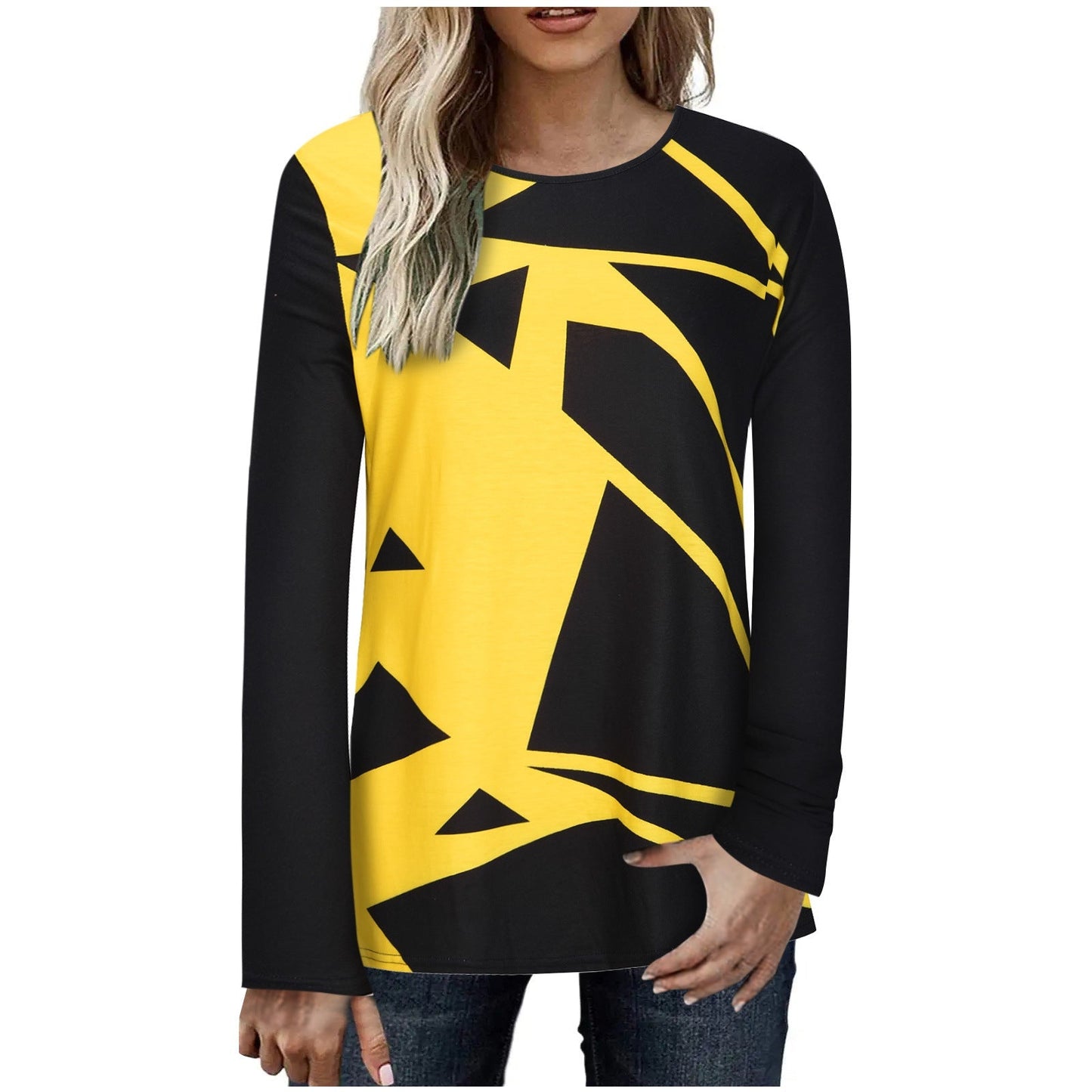 Fudus | Elegante Printmode Langarm-Tee