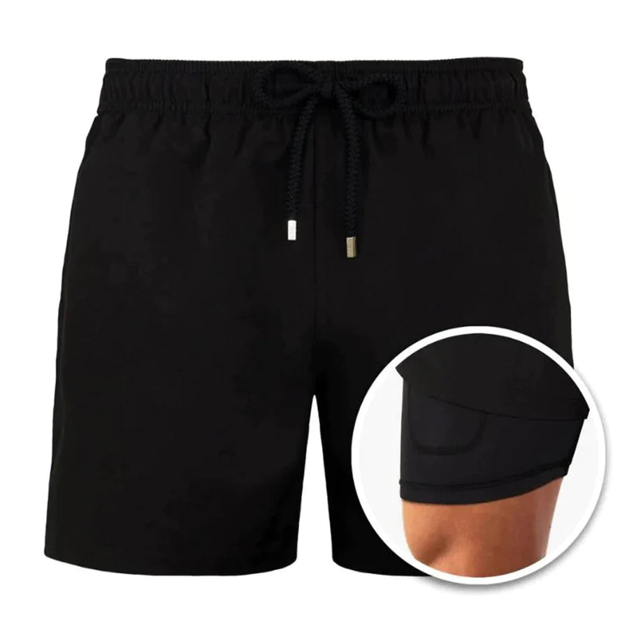 Kompressionsgefütterte Badeshorts - Jake