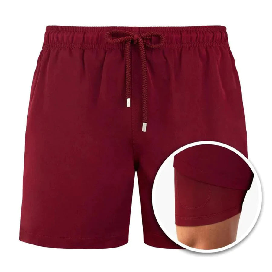 Kompressionsgefütterte Badeshorts - Jake