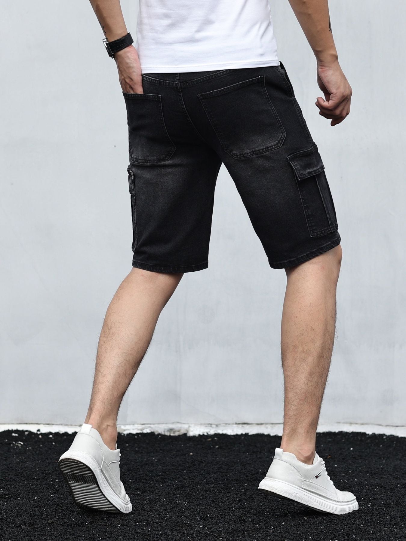 Cargo-Denim- Kurzhose für Männer - Roley
