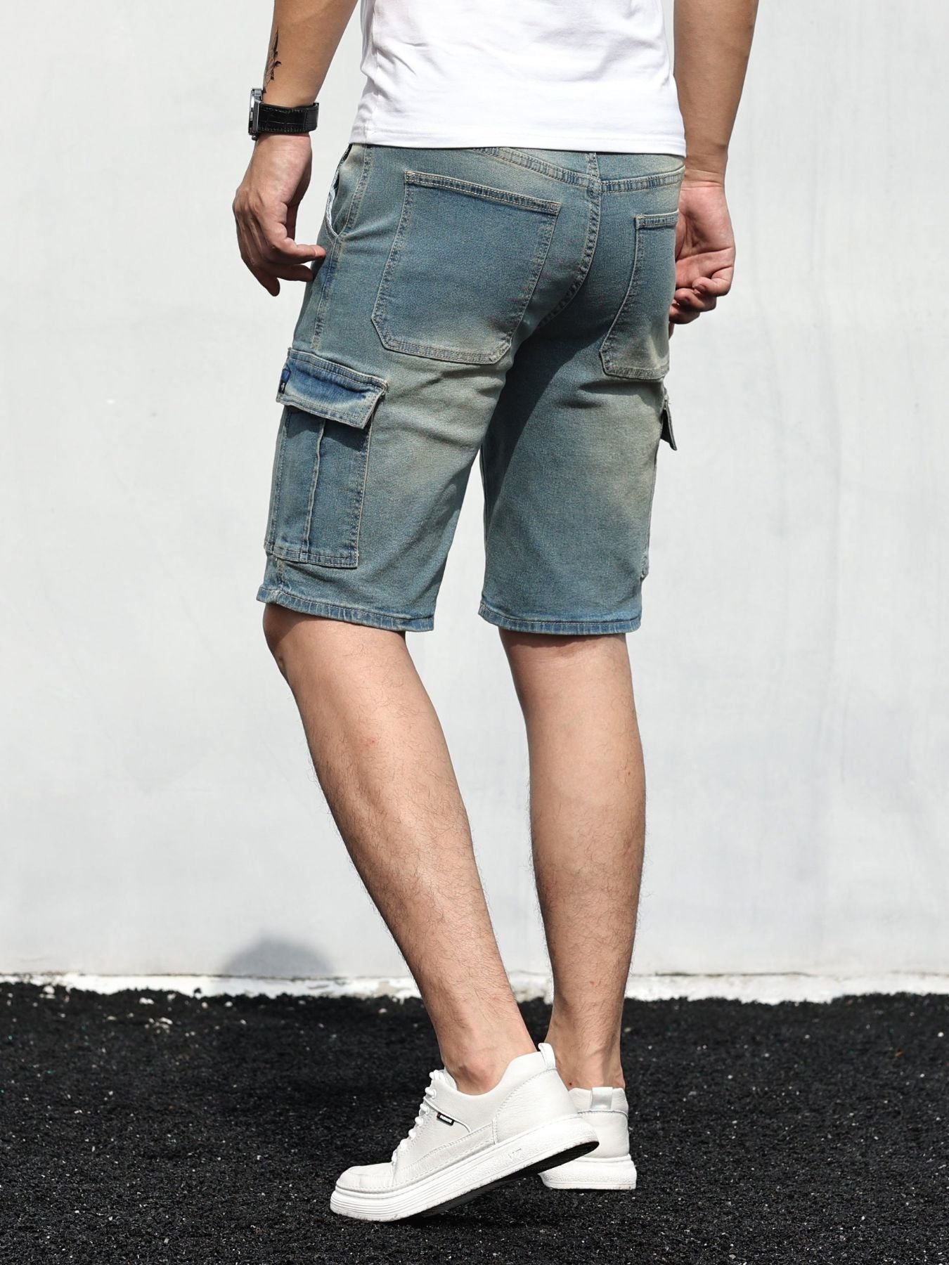 Cargo-Denim- Kurzhose für Männer - Roley