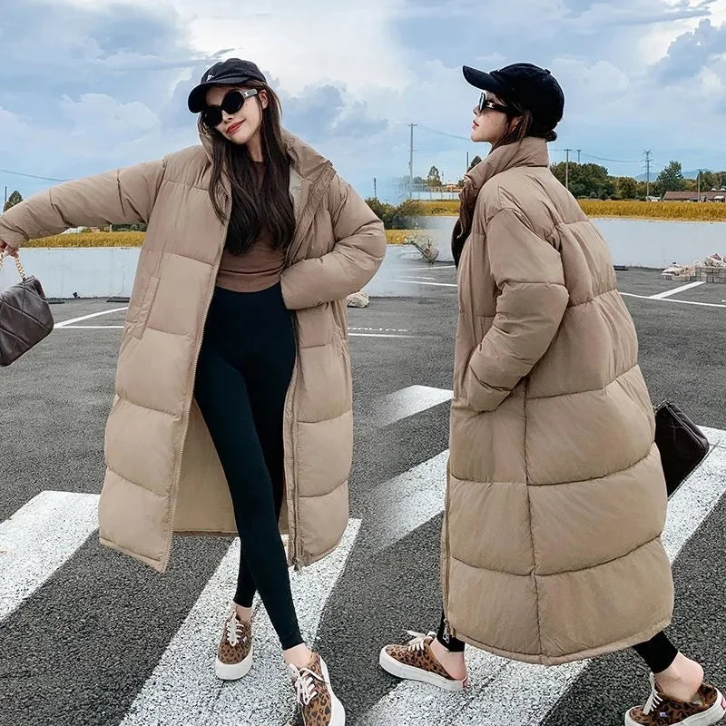 Wolf | Neue Baumwolle gepolsterte Jacke weibliche koreanische große