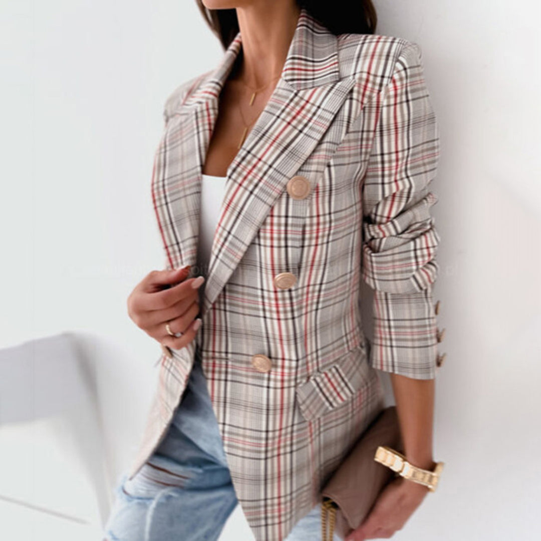 Edony - Schicker Karierter Blazer für Damen