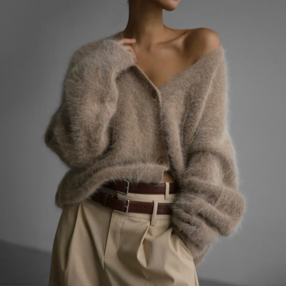 Clara | Luxuriöser Woll-Cardigan – Clara Couture-Kollektion