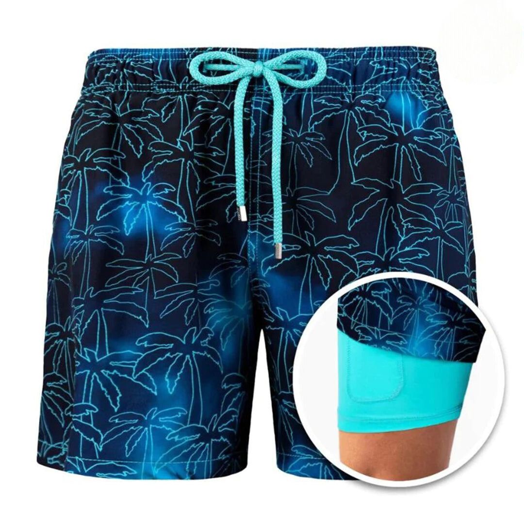 Kompressionsgefütterte Badeshorts - Jake