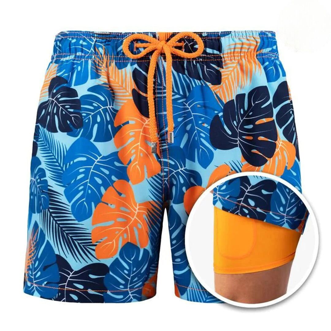Kompressionsgefütterte Badeshorts - Jake