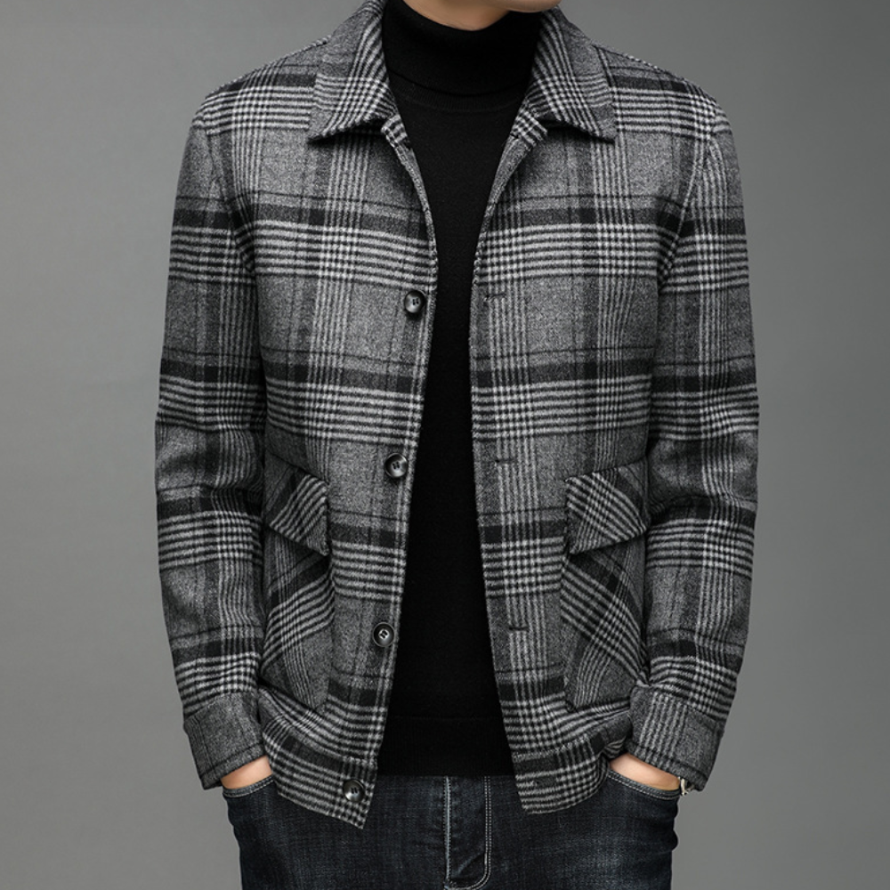 JOSHUA - Luxuriöse karierte Jacke mit Stil und Komfort