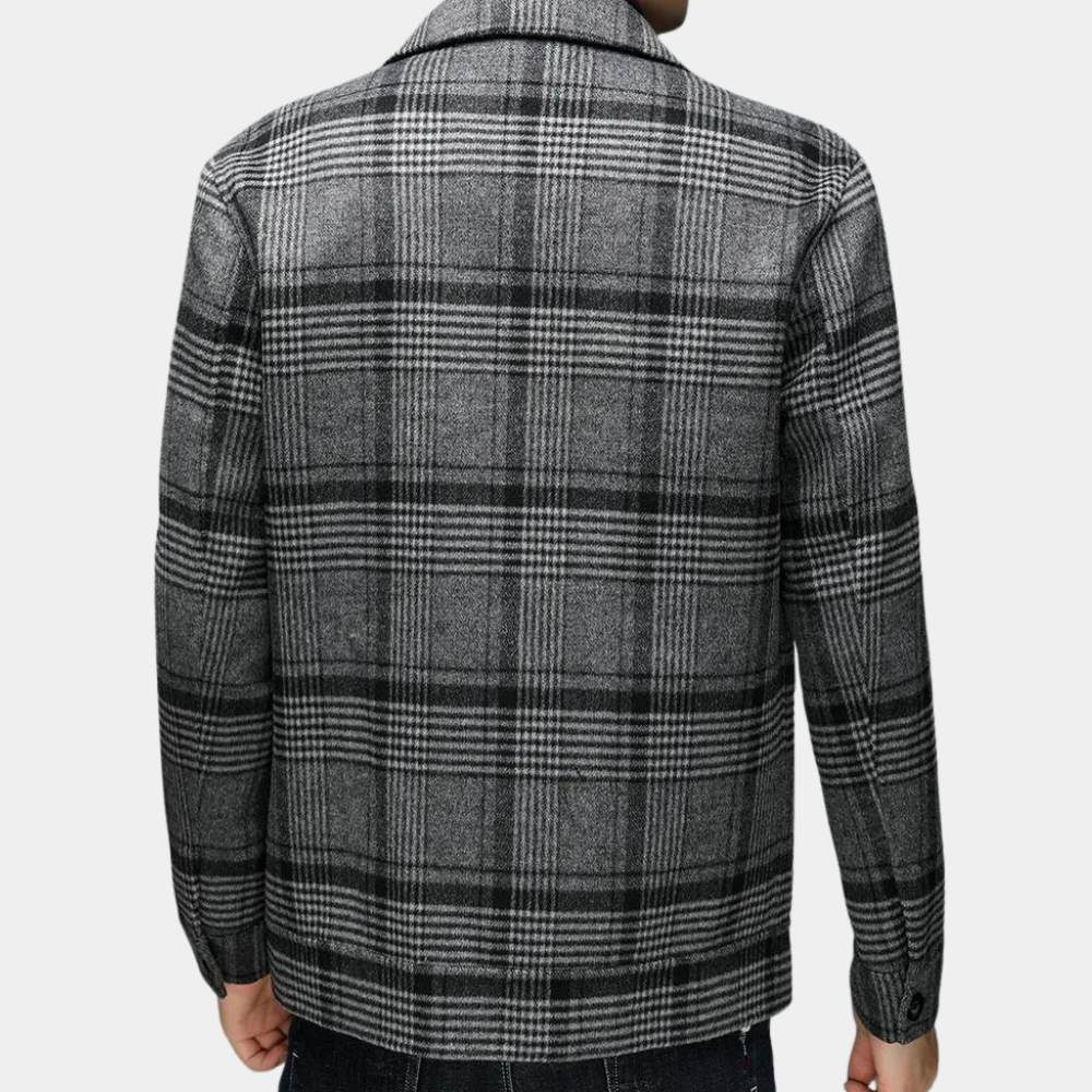 JOSHUA - Luxuriöse karierte Jacke mit Stil und Komfort