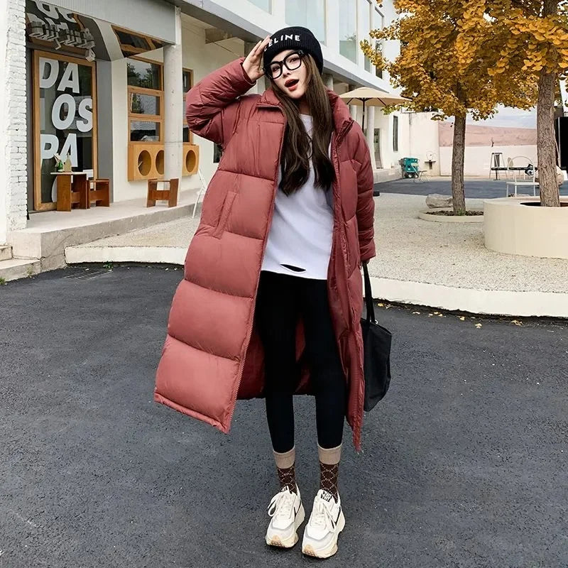 Wolf | Neue Baumwolle gepolsterte Jacke weibliche koreanische große