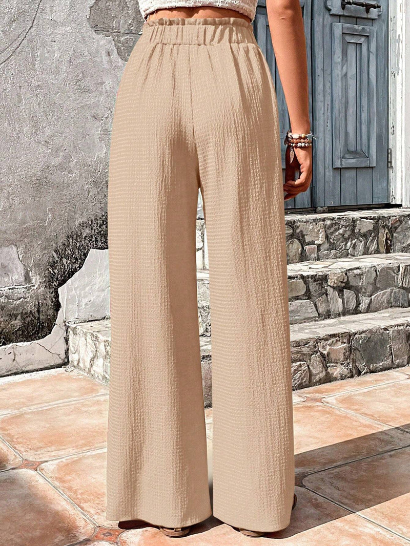 Emma - Stilvolle Damenhose mit weitem Bein für den Sommer