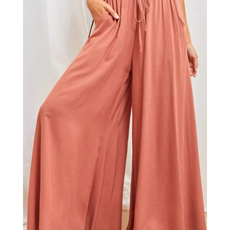 Maja - Stilvolle Damenhose mit hoher Taille und weitem Bein