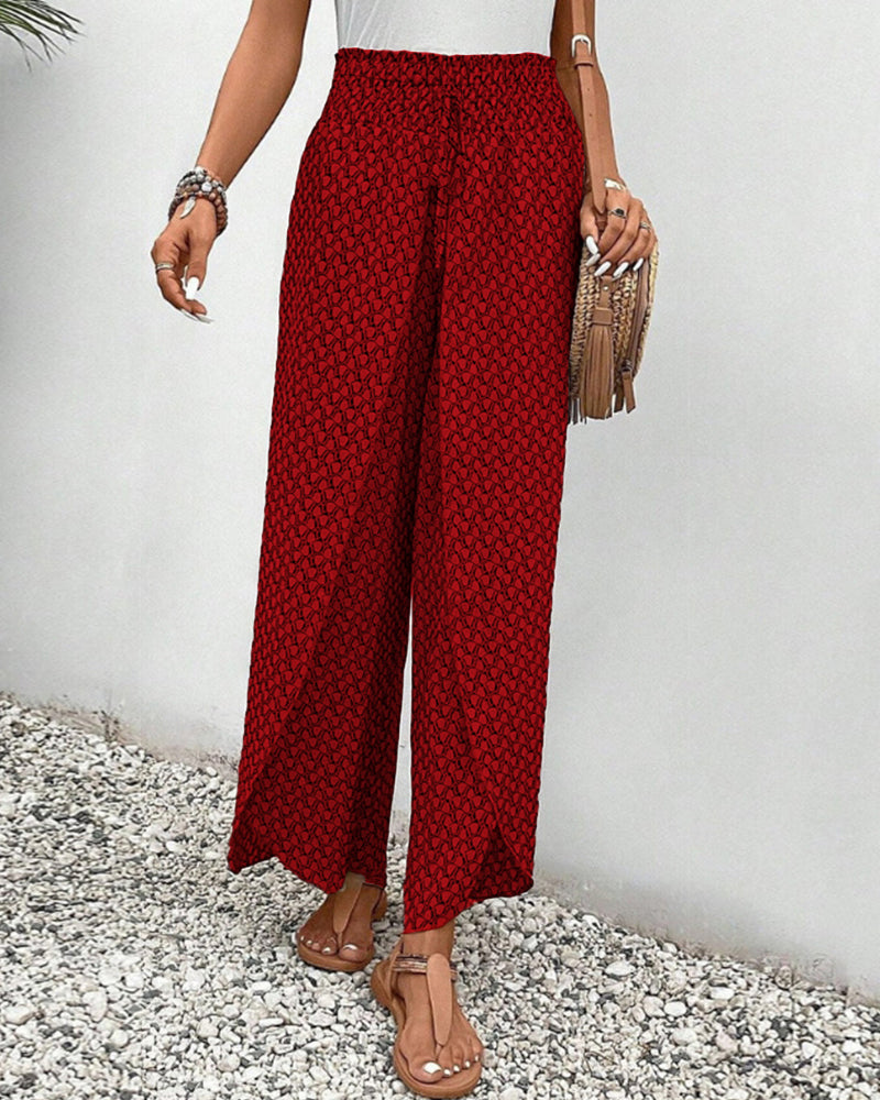 Stephanie - Stilvolle Damenhose mit modernem geometrischen Design