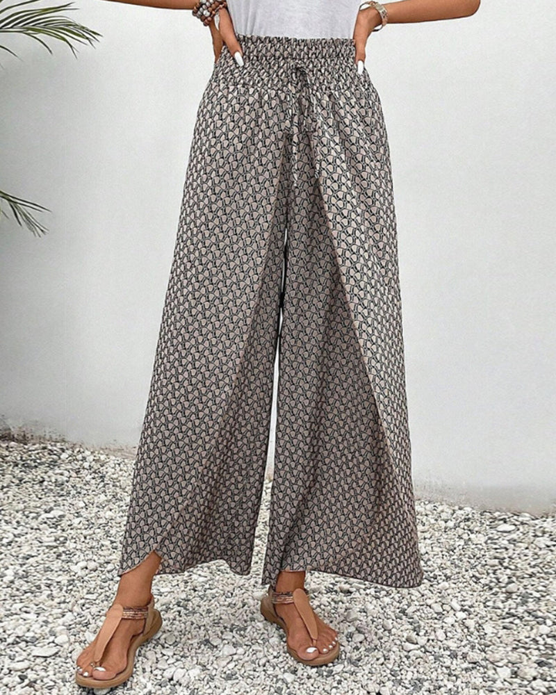 Stephanie - Stilvolle Damenhose mit modernem geometrischen Design