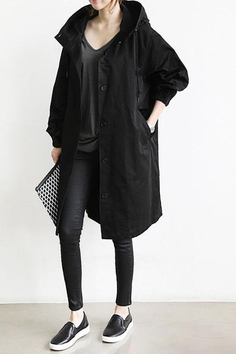 Helena - Stilvoller wasserdichter Trenchcoat mit praktischer Kapuze