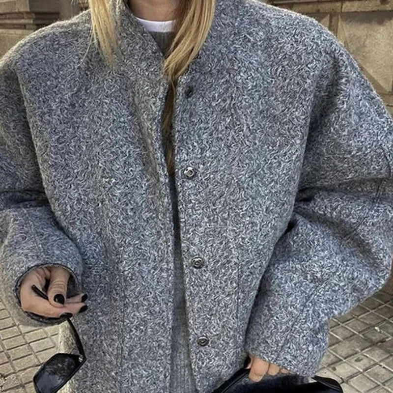 Viktoria - Stylische oversized Bomberjacke für Damen im Herbst und Winter