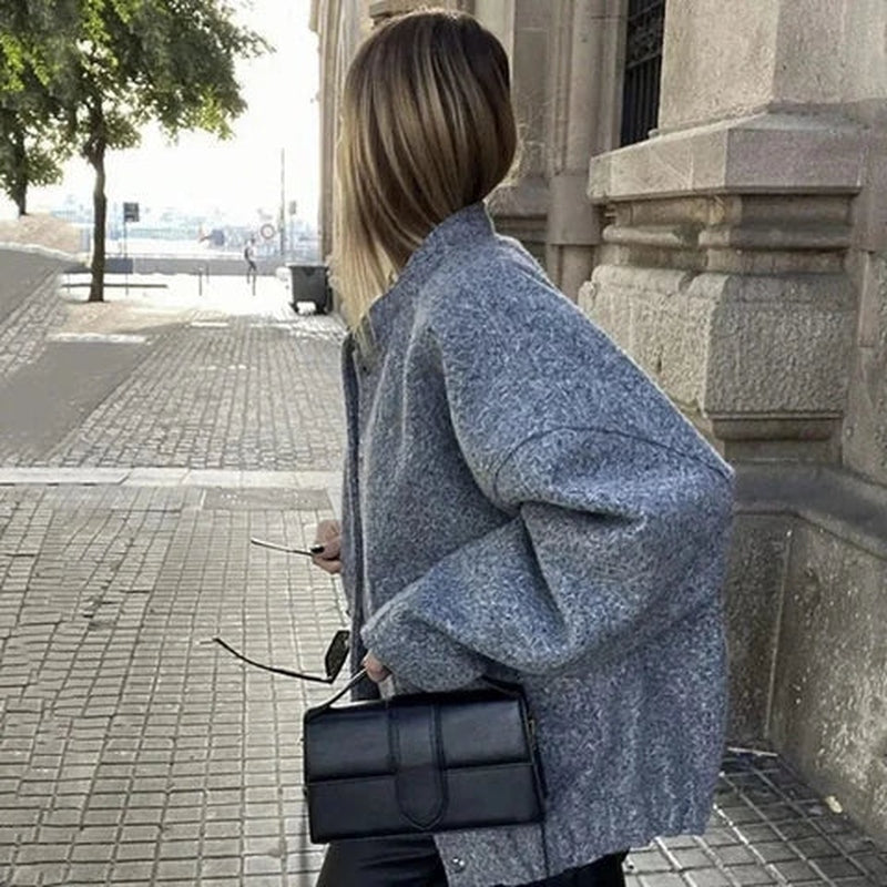 Viktoria - Stylische oversized Bomberjacke für Damen im Herbst und Winter