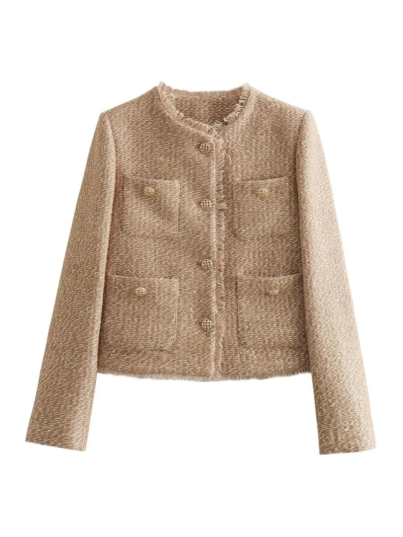 Xenia - Exquisite Tweed Jacke für stilvolle Damen