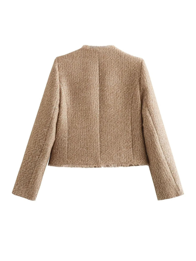 Xenia - Exquisite Tweed Jacke für stilvolle Damen