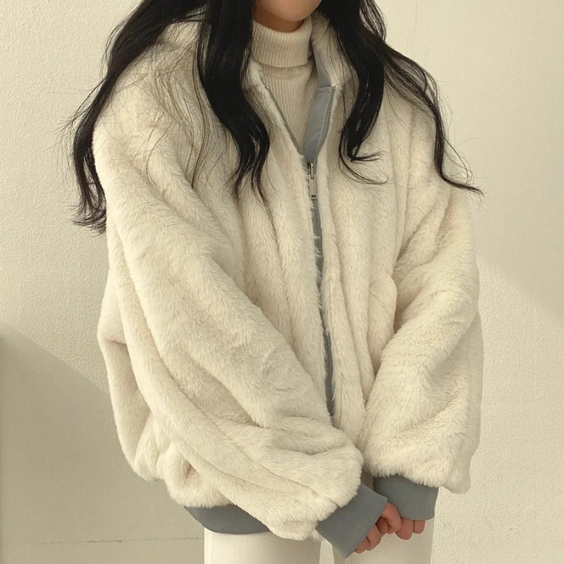 Yvonne - Stilvolle doppelseitige Bomberjacke für Damen im Oversized-Look