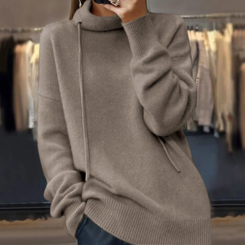 Katja - Modischer Strickpullover mit Stehkragen für Damen