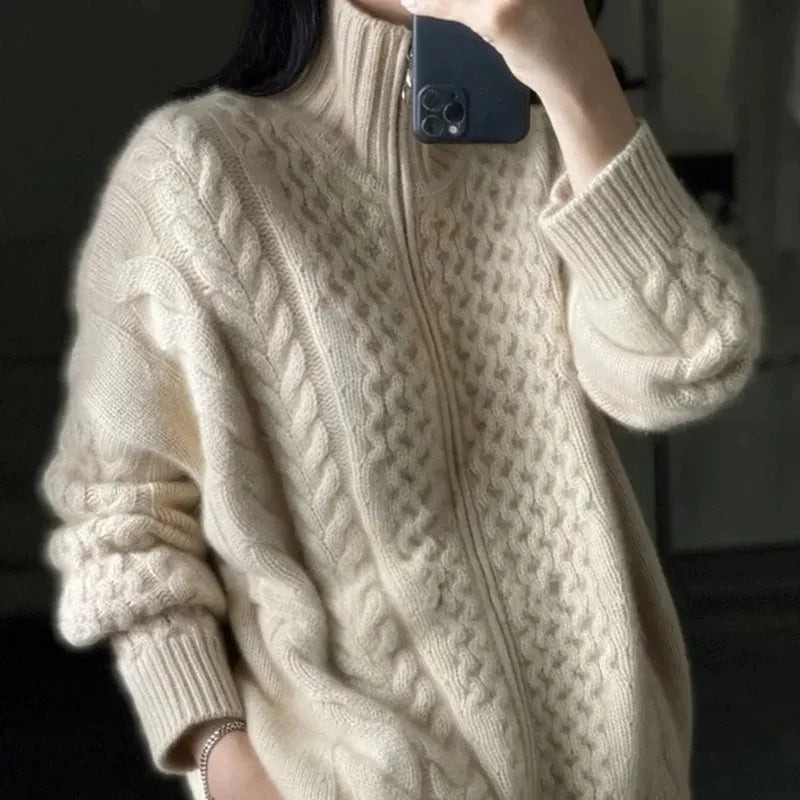 Romina - Luxuriöser Rollkragenpullover für stilbewusste Frauen