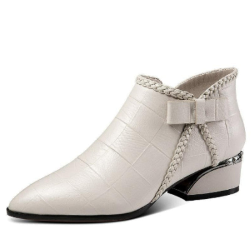 Nina - Stilvolle Damenstiefel mit niedrigem Absatz für formelle Anlässe